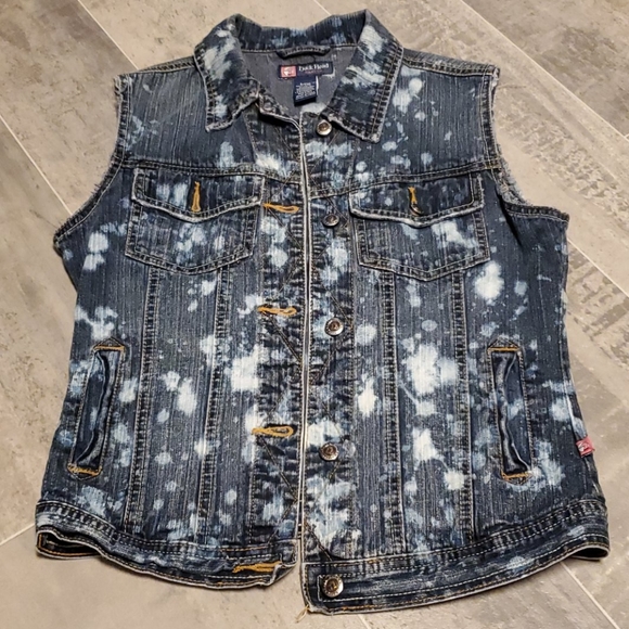 Duck Head Jackets & Blazers - GUC Duck Head Bleached Rugged Denim Vest